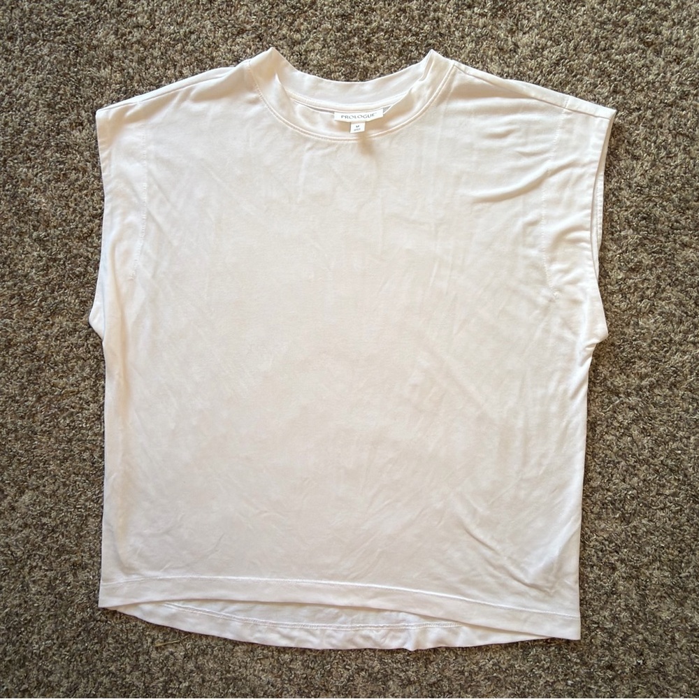 Prologue Crewneck Sleeveless white Top - size medium